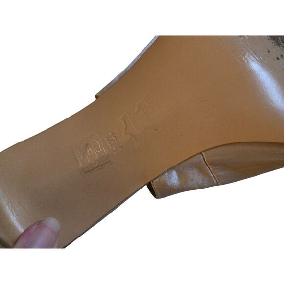 RSVP 12M heels gold tan - Picture 9 of 10